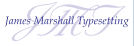 James Marshall Typesetting